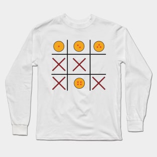 DBZ Tic Tac Toe Long Sleeve T-Shirt